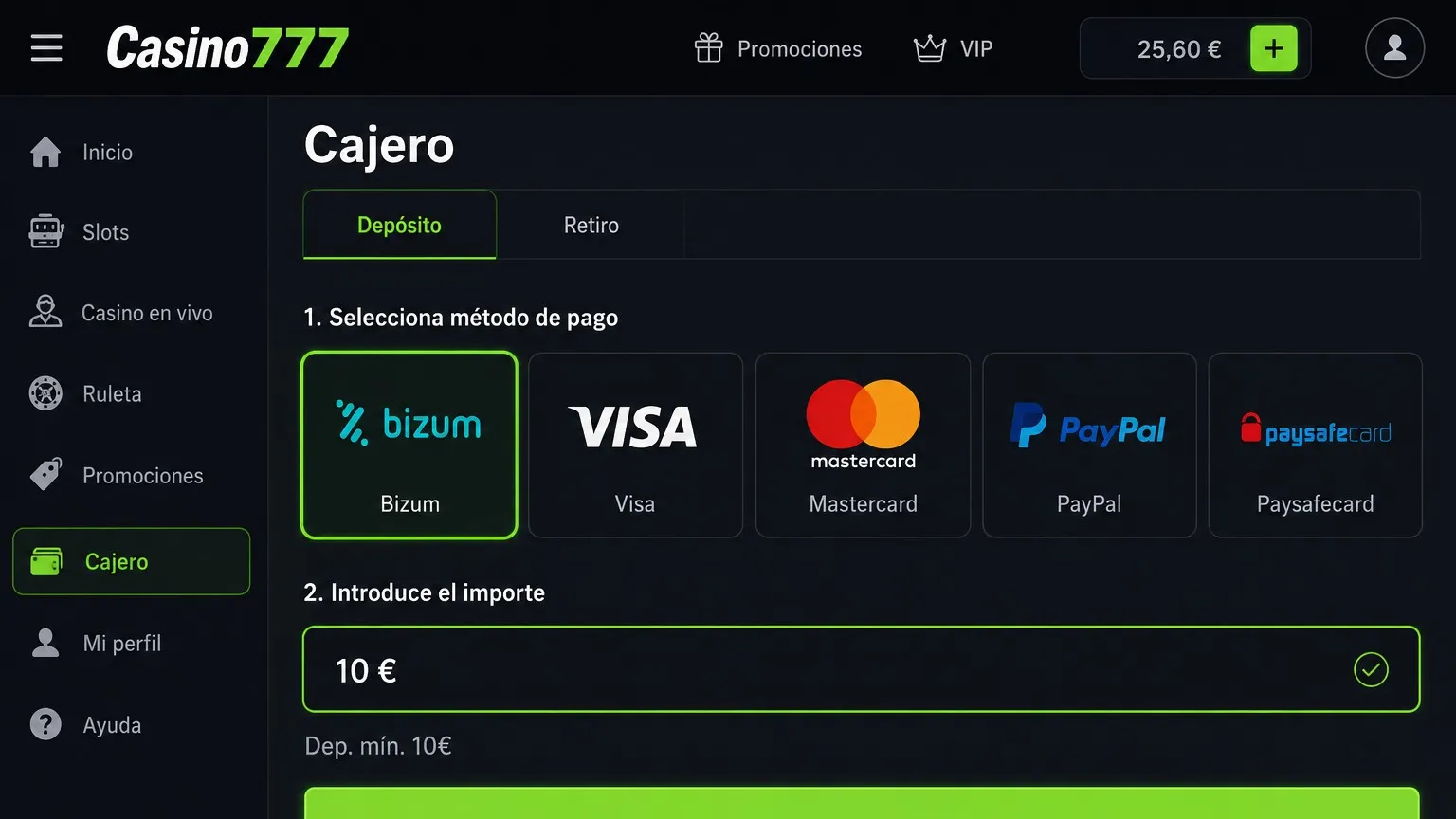 Pagos y registro en casinos online nuevos