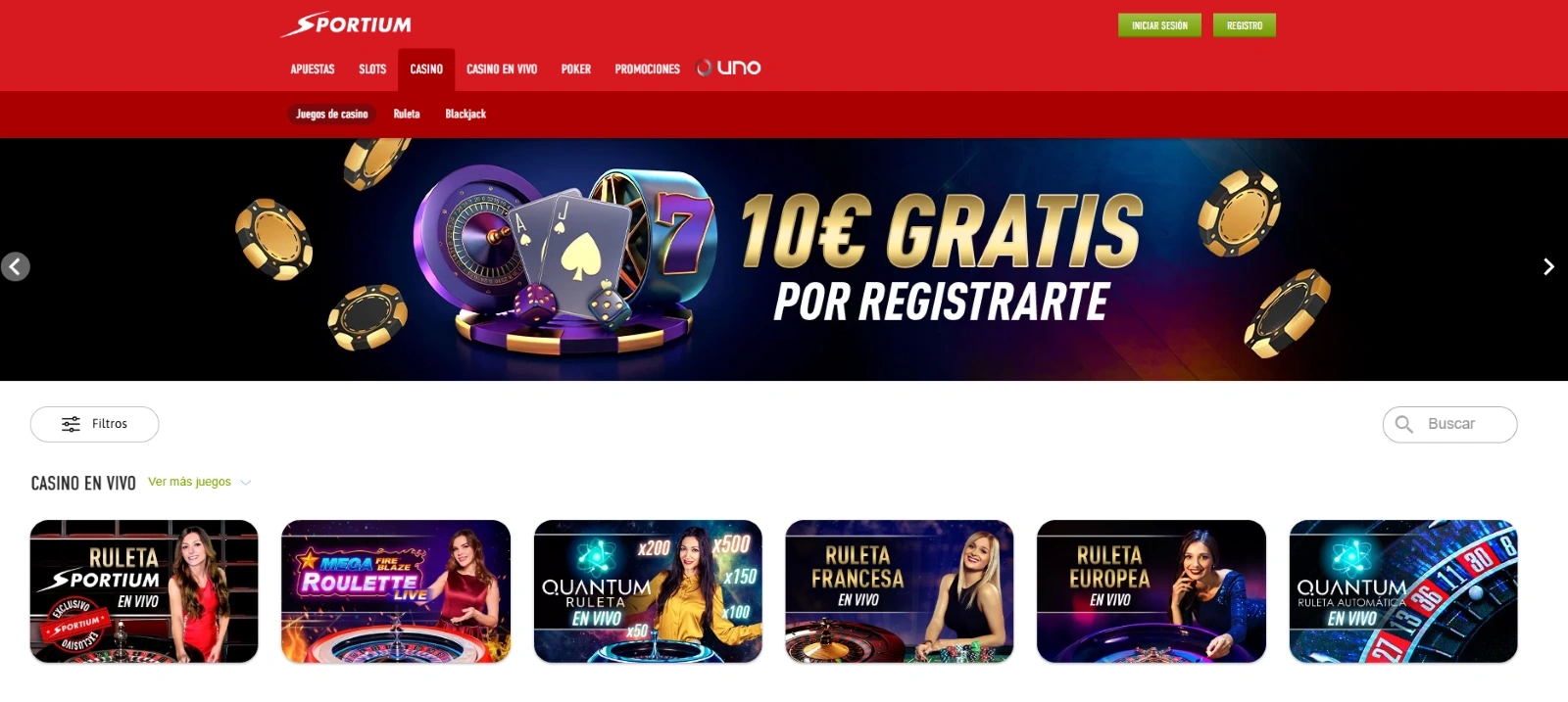 Casino Sportium en España Sportium